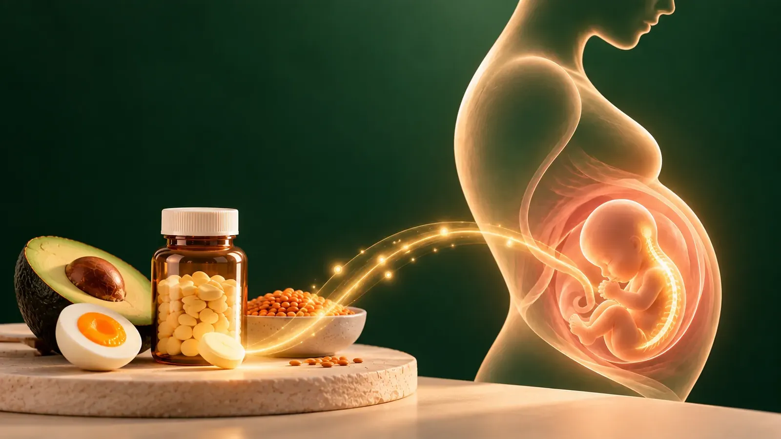 Woman preparing for pregnancy while learning about folic acid and preconception health
